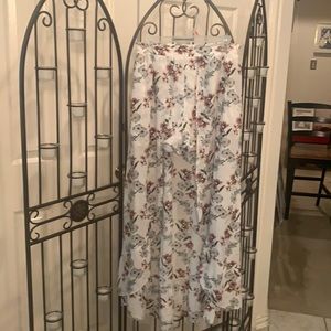 Long skirt with attached shorts